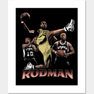 Dennis Rodman Haftone Style Posters and Art